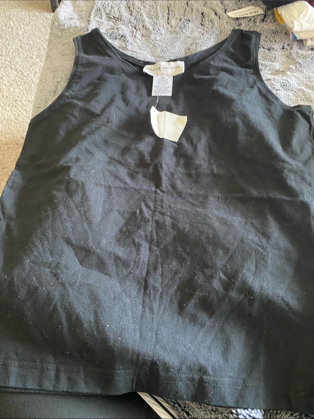 Marisa Christina Black Tank Top
